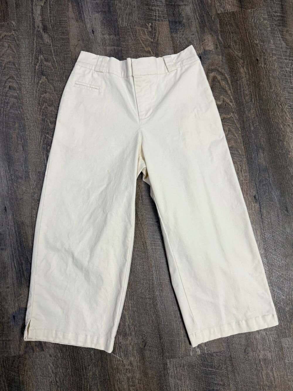 BDG Womens Capri Wide leg Off White Pants Sz M, Elastic Waist, Fall Pants